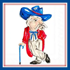 Blue Colonel Napkin