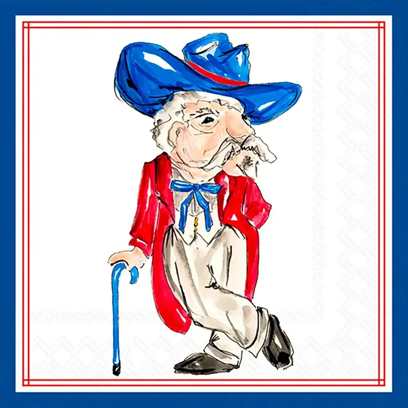 Blue Colonel Napkin