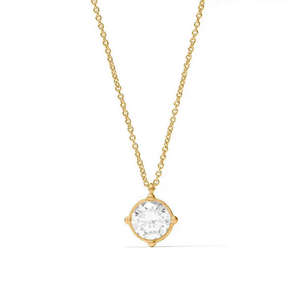 Julie Vos Honeybee Solitaire Necklace - Cubic Zirconia