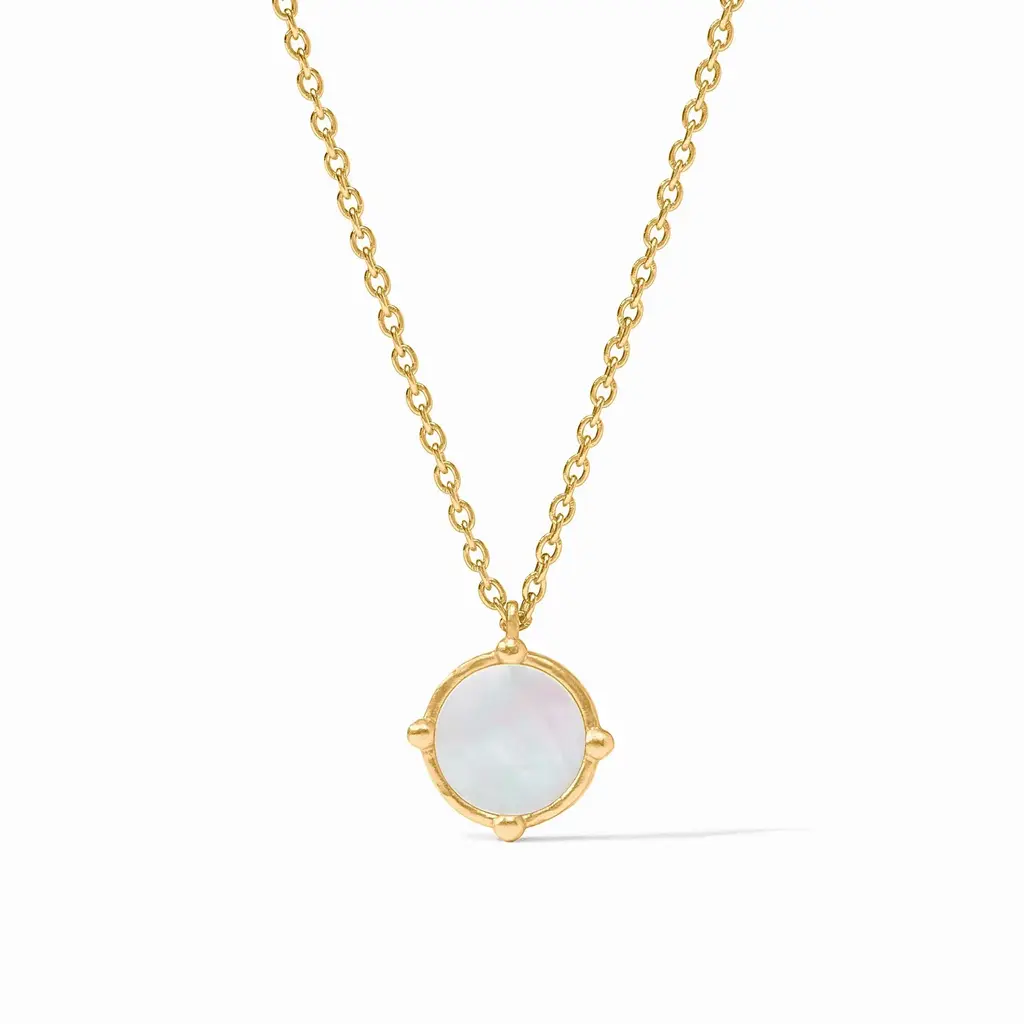 Julie Vos Honeybee Solitaire Necklace - Mother of Pearl