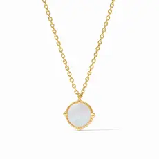 Julie Vos Honeybee Solitaire Necklace - Mother of Pearl