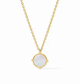 Julie Vos Honeybee Solitaire Necklace - Mother of Pearl