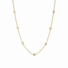 Julie Vos Jolie Delicate Station Necklace - Cubic Zirconia