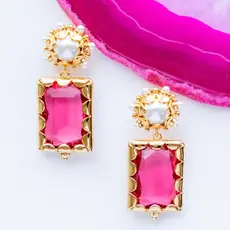 Gresham Jewelry Mini Gemma Earring - Azalea