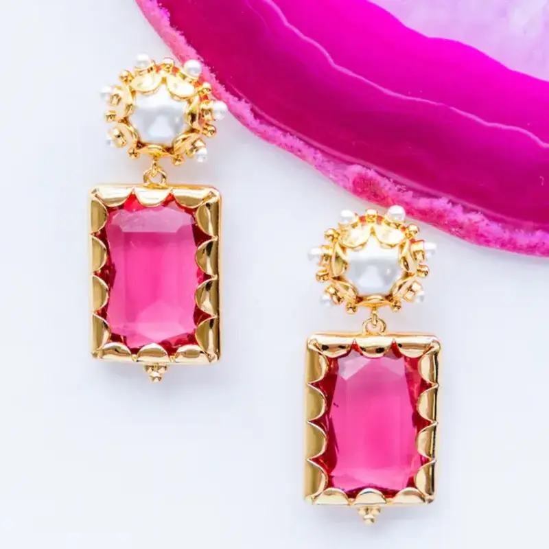 Gresham Jewelry Mini Gemma Earring - Azalea