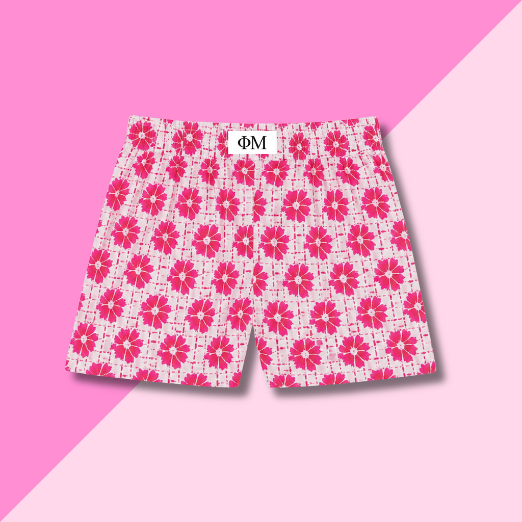 PHI MU Cotton Shorts