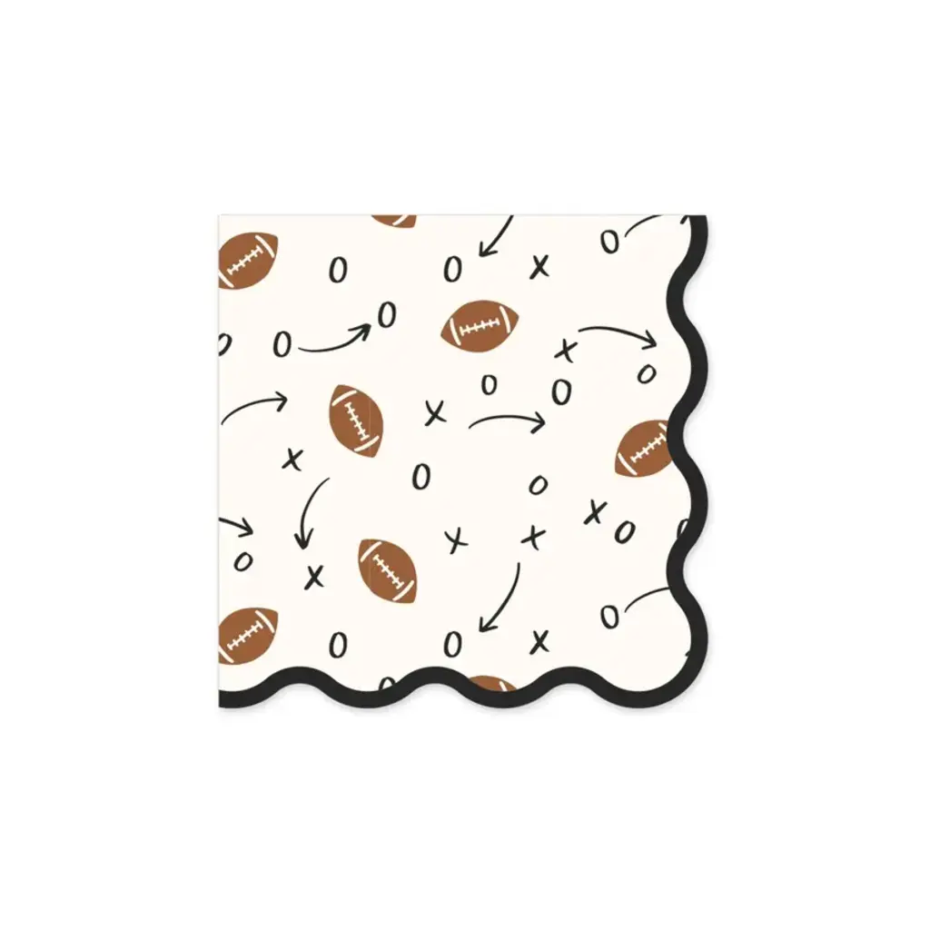 Football Plays Cocktail Napkin