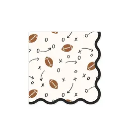 Football Plays Cocktail Napkin
