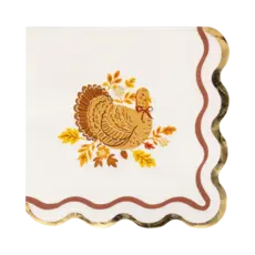 Harvest Turkey Cocktail Napkin