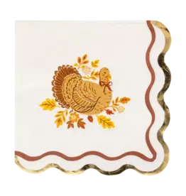 Harvest Turkey Cocktail Napkin