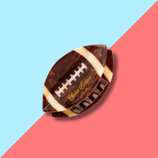 Hand-Painted Football Claw Clip