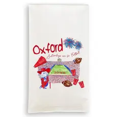 Mississippi Football Pattern Dishtowel