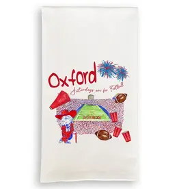 Mississippi Football Pattern Dishtowel