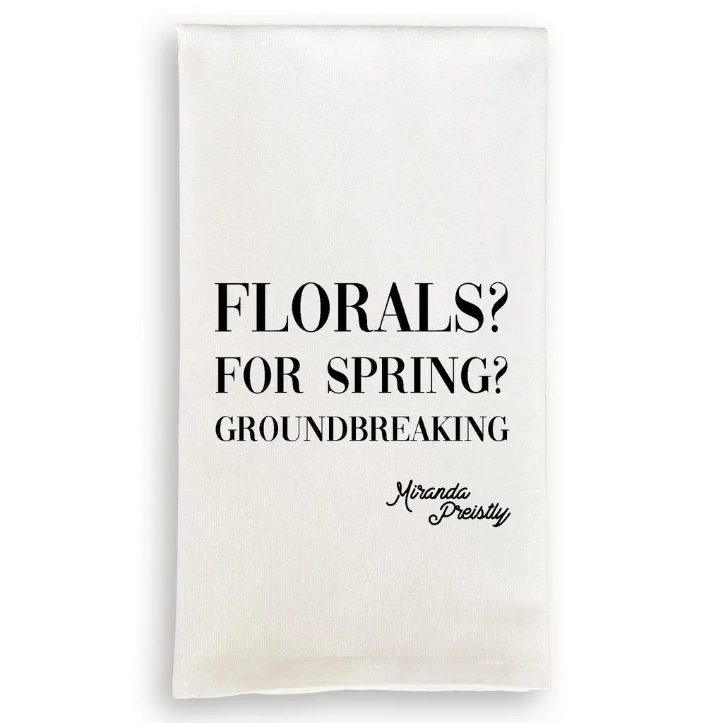 Florals For Spring Dishtowel