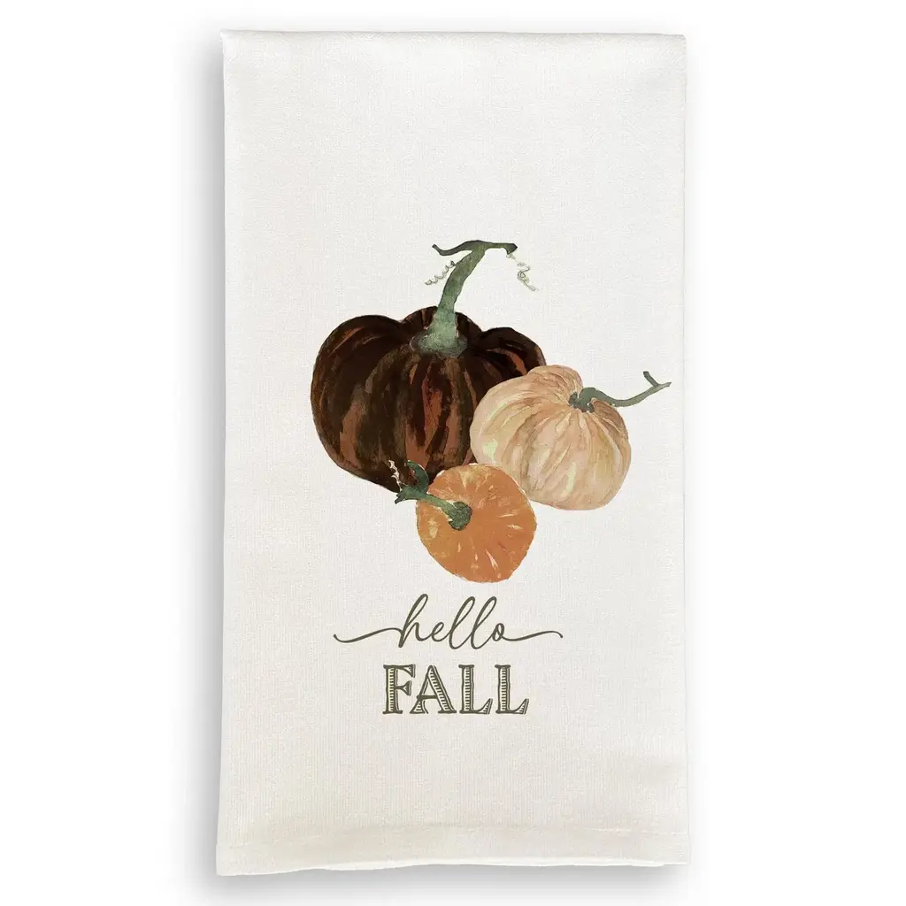 Mocha Pumpkins Dishtowel