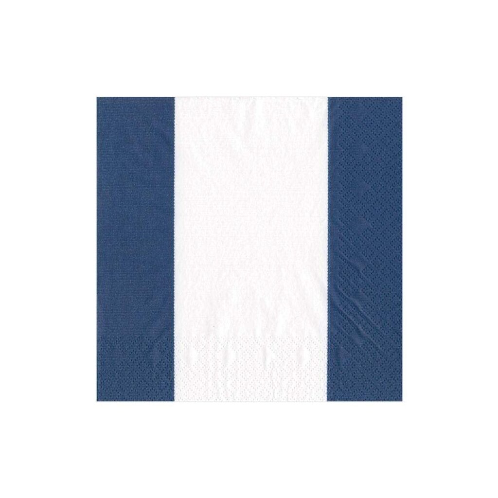 Navy Bandol Stripe Cocktail Napkin