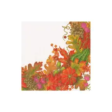 Harvest Garland White Cocktail Napkin
