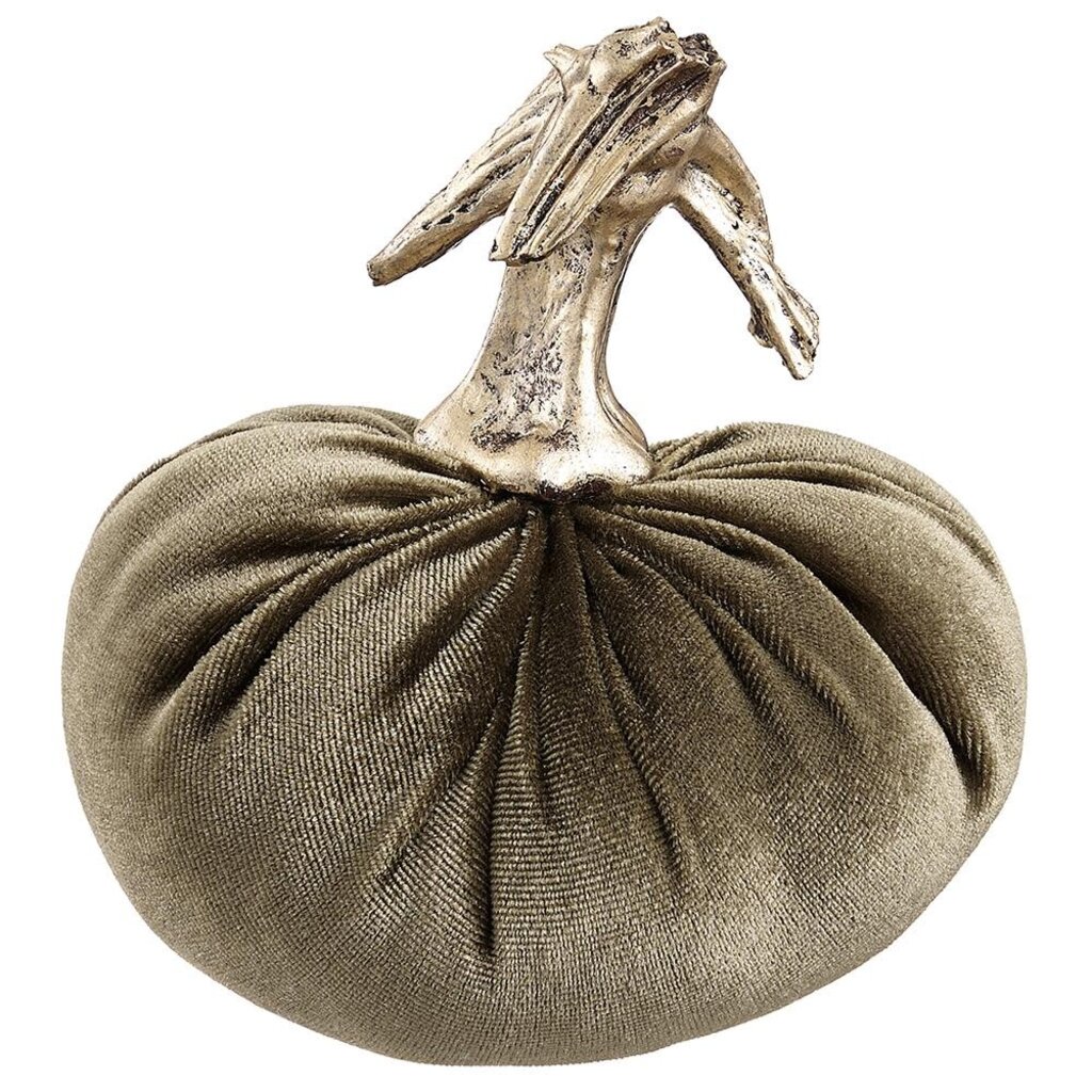 4.5" Velvet Pumpkin Green