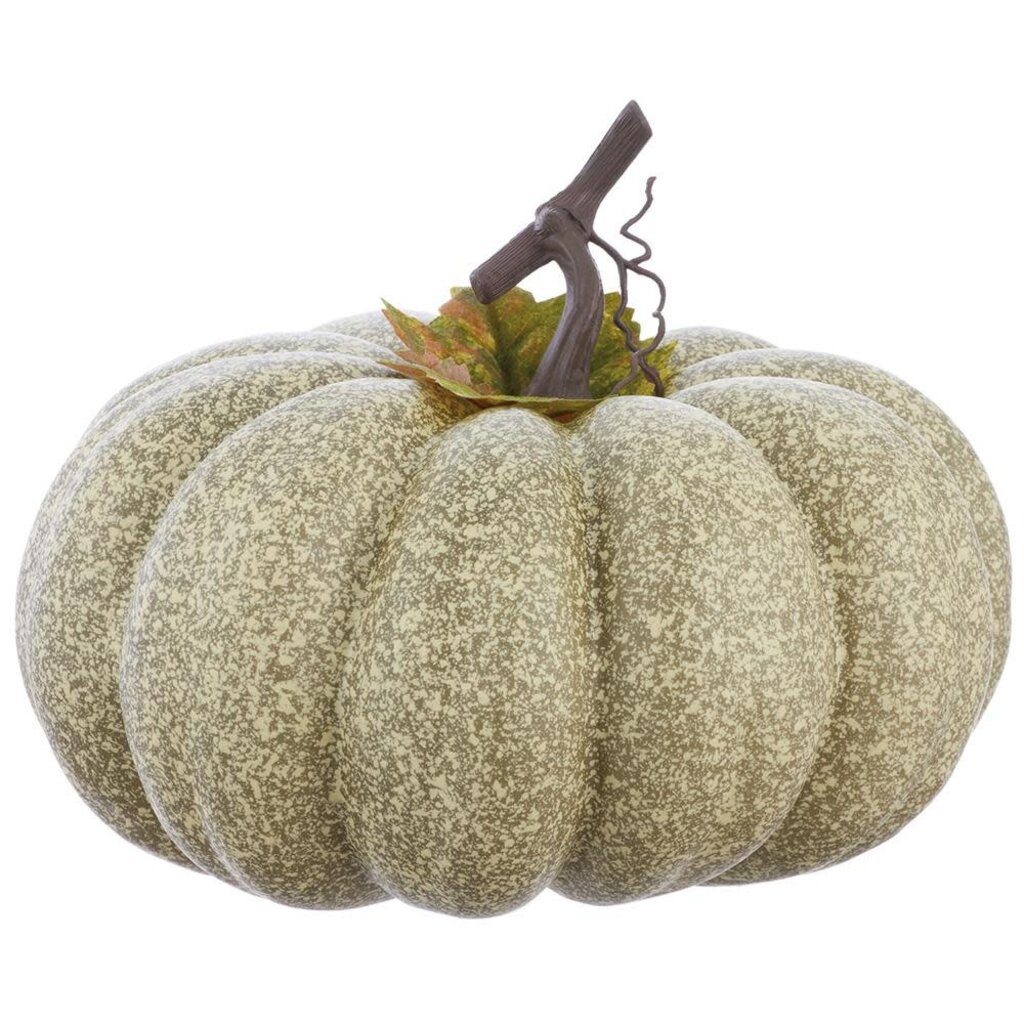 9.5"Hx11.5"D Pumpkin Green