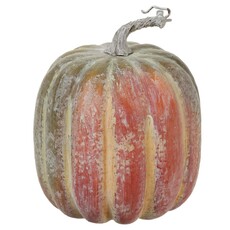 9.5"Hx8"D Pumpkin Orange Green