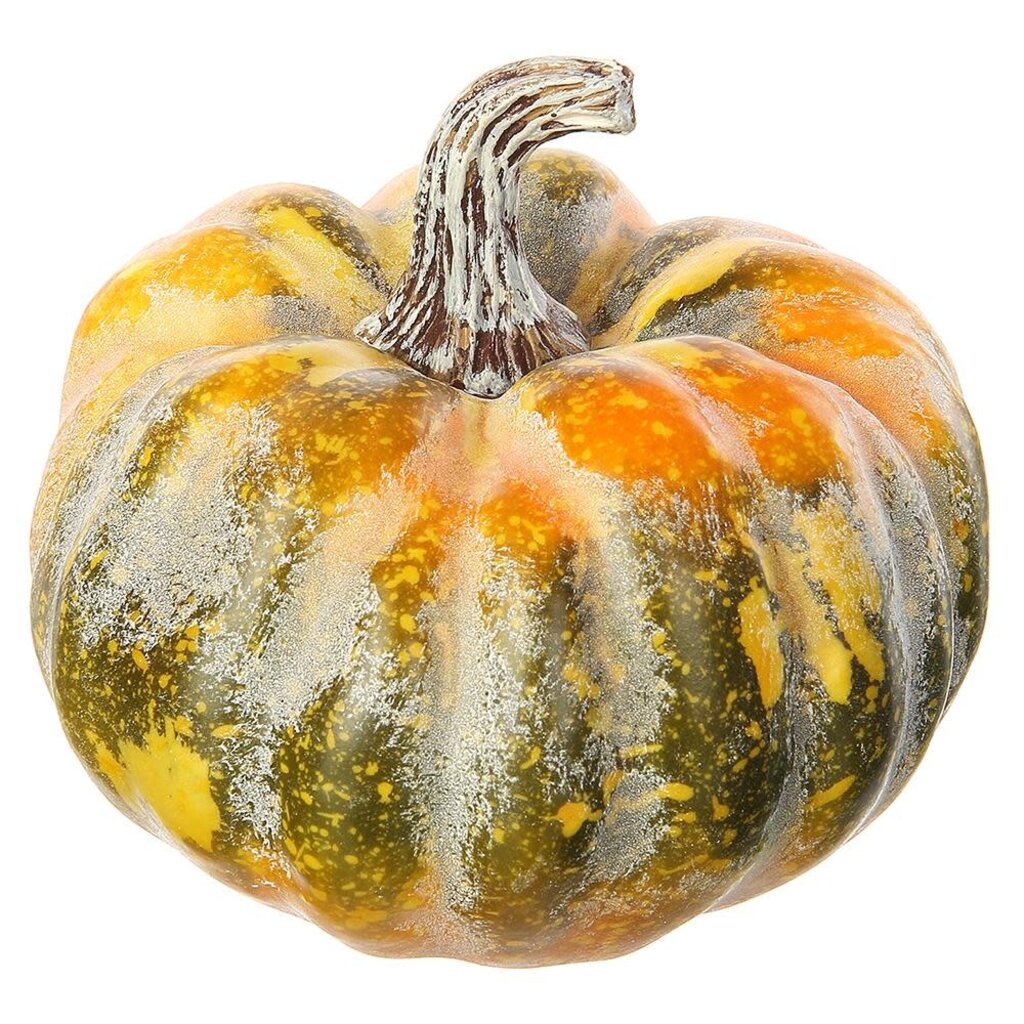 5"Hx5.5"D Pumpkin Green Orange