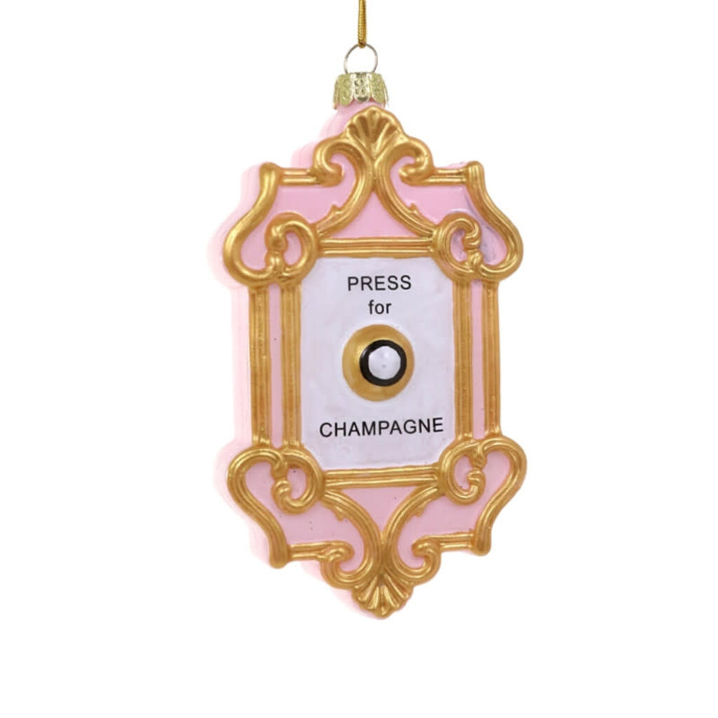 Champagne Button Ornament