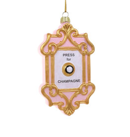 Champagne Button Ornament