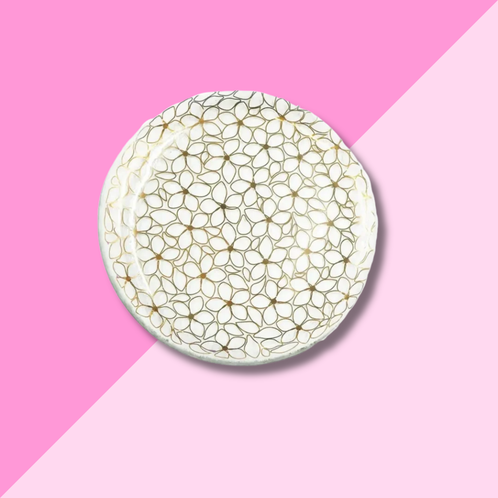 Annie Glass Daisy Chain Salad Plate