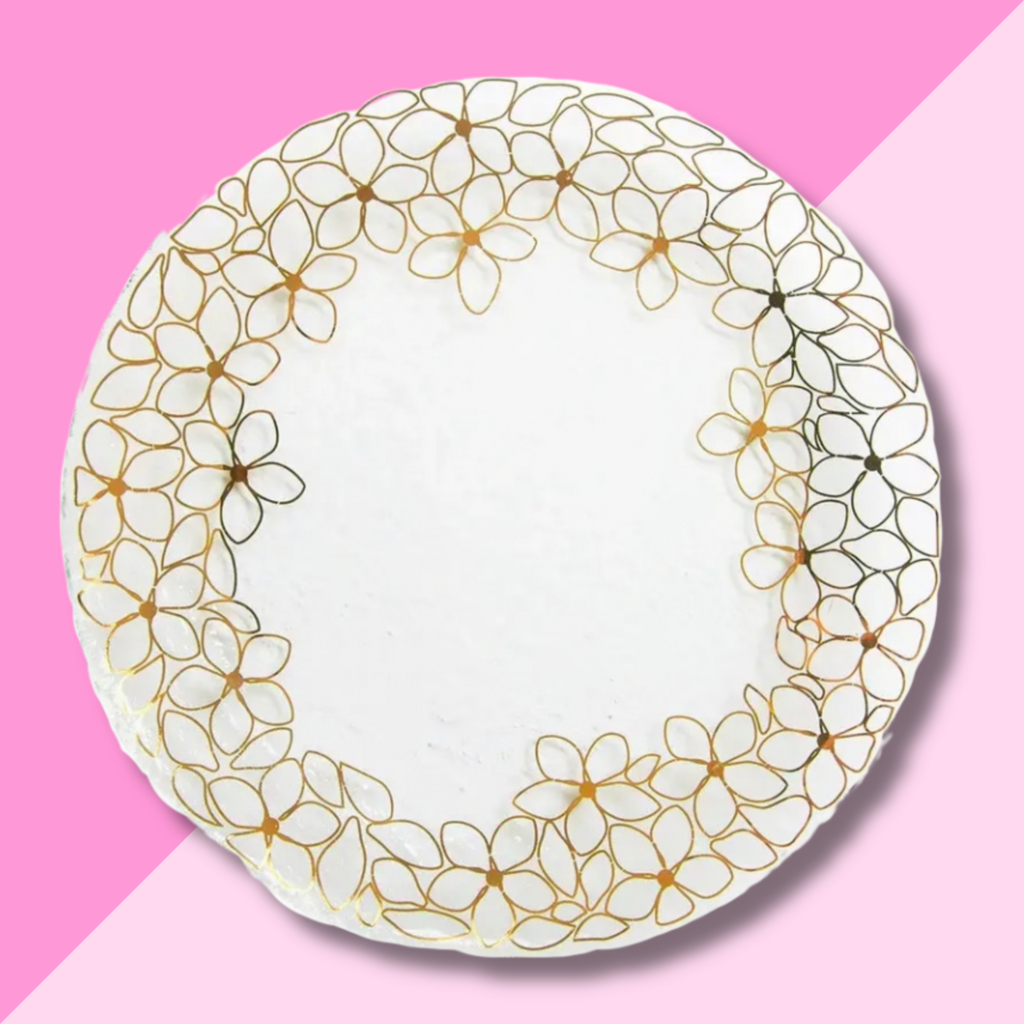 Annie Glass Daisy Chain Dinner Plate