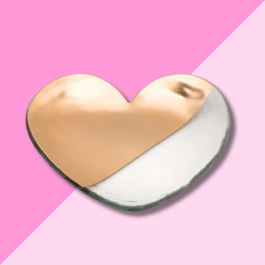 Annie Glass Mod Heart plate