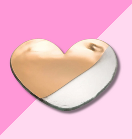 Annie Glass Mod Heart plate