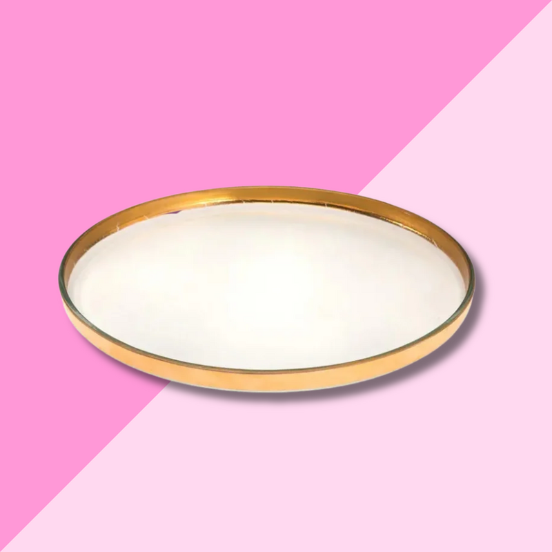 Annie Glass Large Round Plate