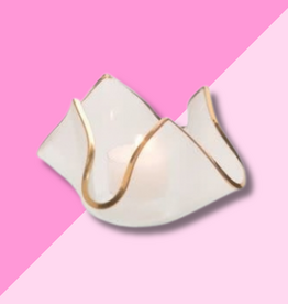 Annie Glass Handkerchief Votive XL
