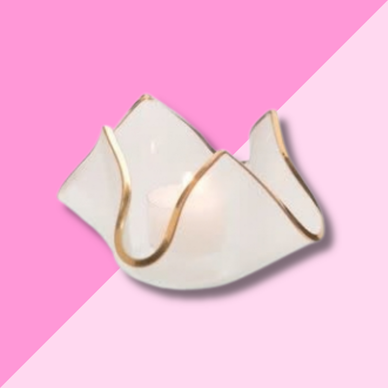 Annie Glass Handkerchief Votive XL