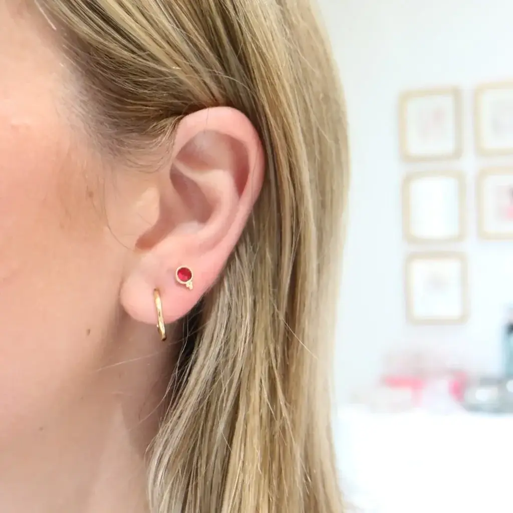 Gresham Jewelry Fortuna Studs - Ruby