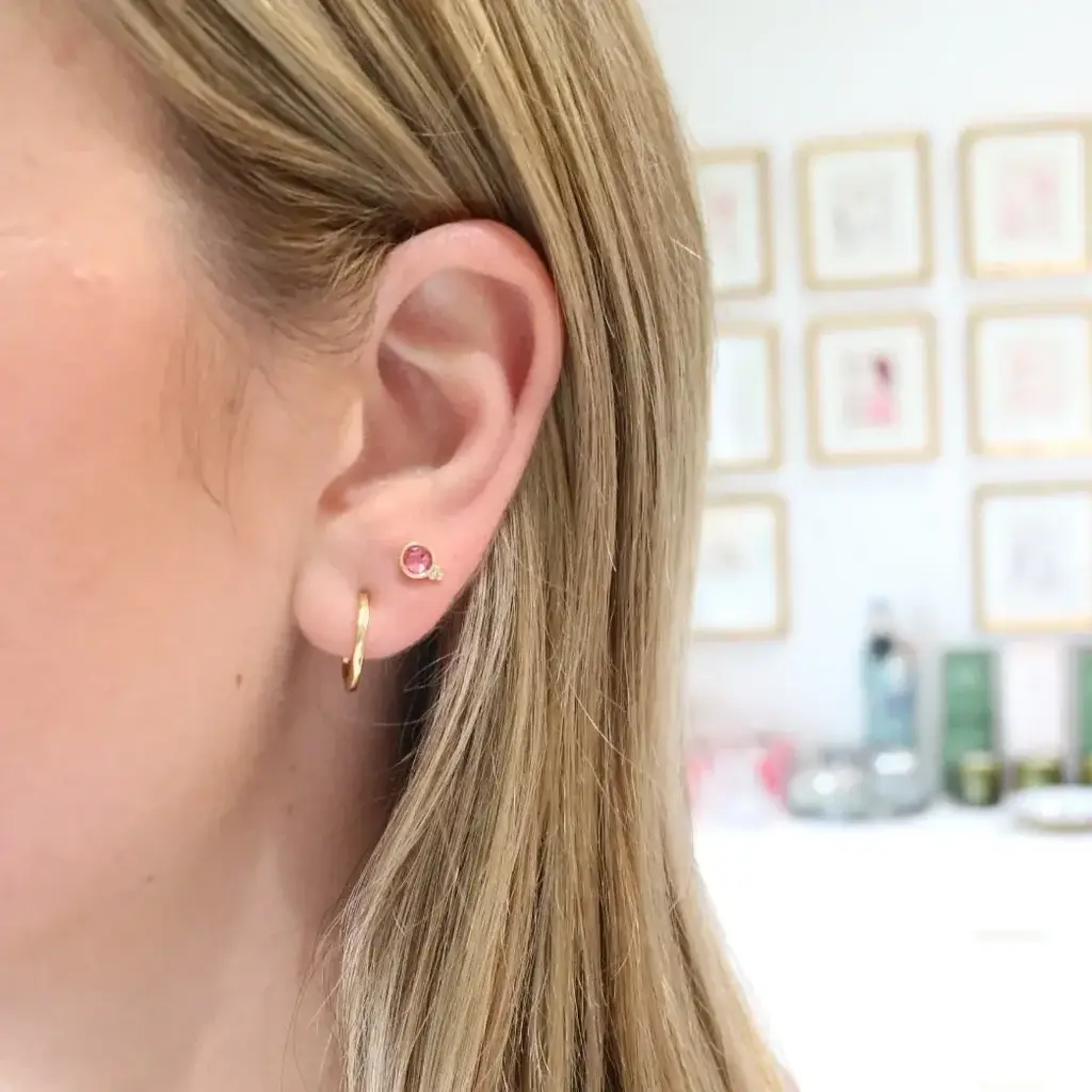 Gresham Jewelry Fortuna Studs - Rose Quartz