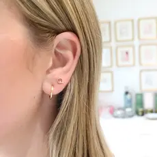 Gresham Jewelry Fortuna Studs - Rose Quartz
