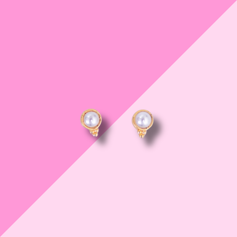 Gresham Jewelry Fortuna Studs - Pearl