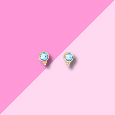 Gresham Jewelry Fortuna Studs - Aquamarine