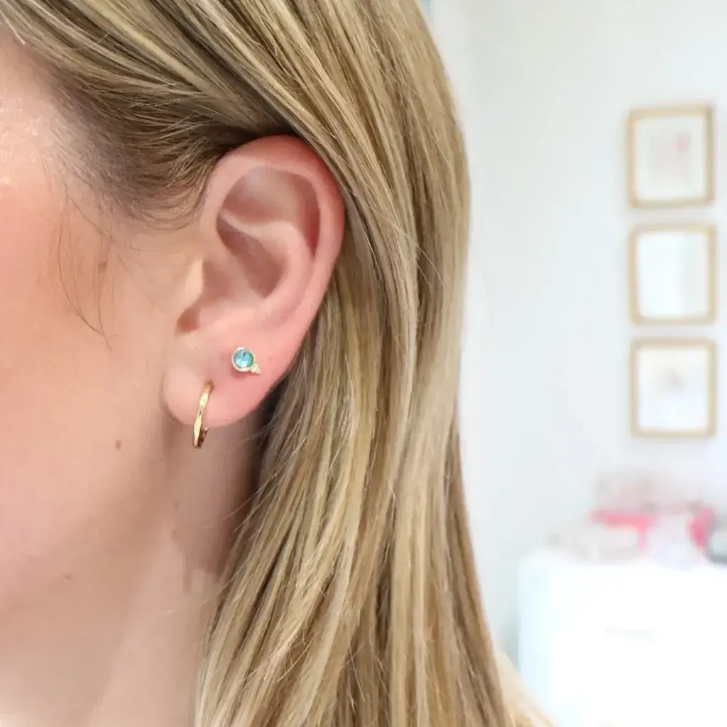 Gresham Jewelry Fortuna Studs - Aquamarine