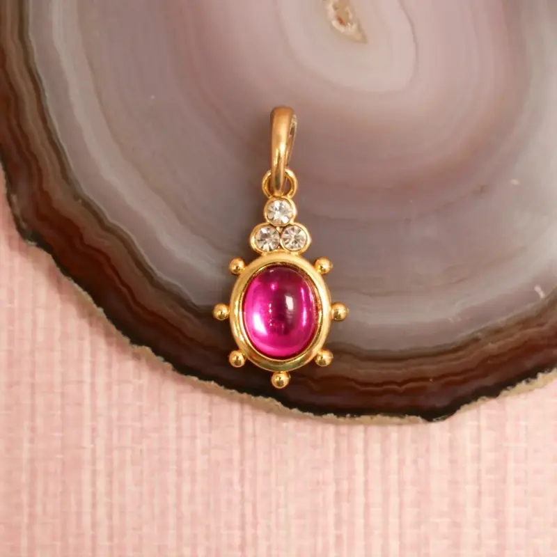 Gresham Jewelry Cupola Charm - Pink Tourmaline