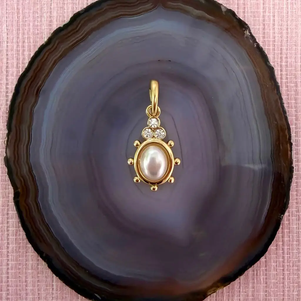 Gresham Jewelry Cupola Charm - Pearl