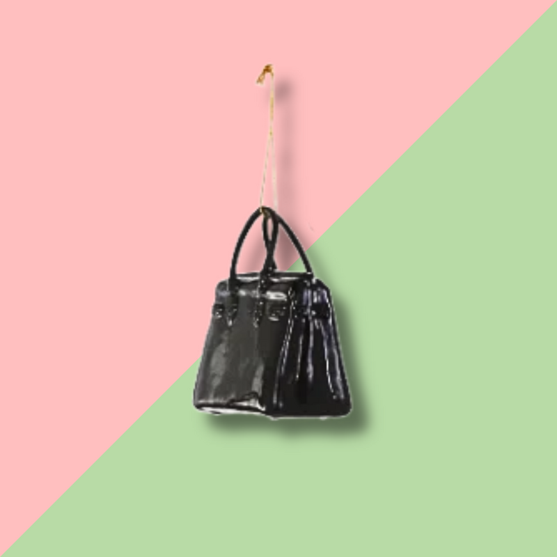 Black Luxury Bag Ornament