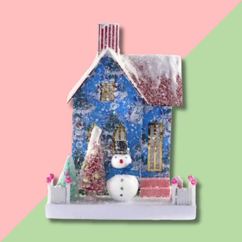 Retro Snowman Abode