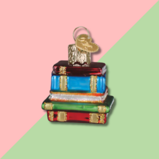Mini Stack of Books Ornament