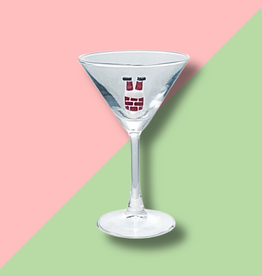 Martini Glass Chimney Holiday Icon Inside