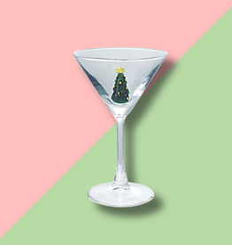 Martini Glass Tree Holiday Icon Inside