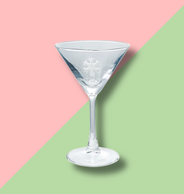 Martini Glass Snowflake Holiday Icon Inside