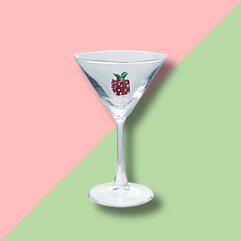 Martini Glass Present Holiday Icon Inside
