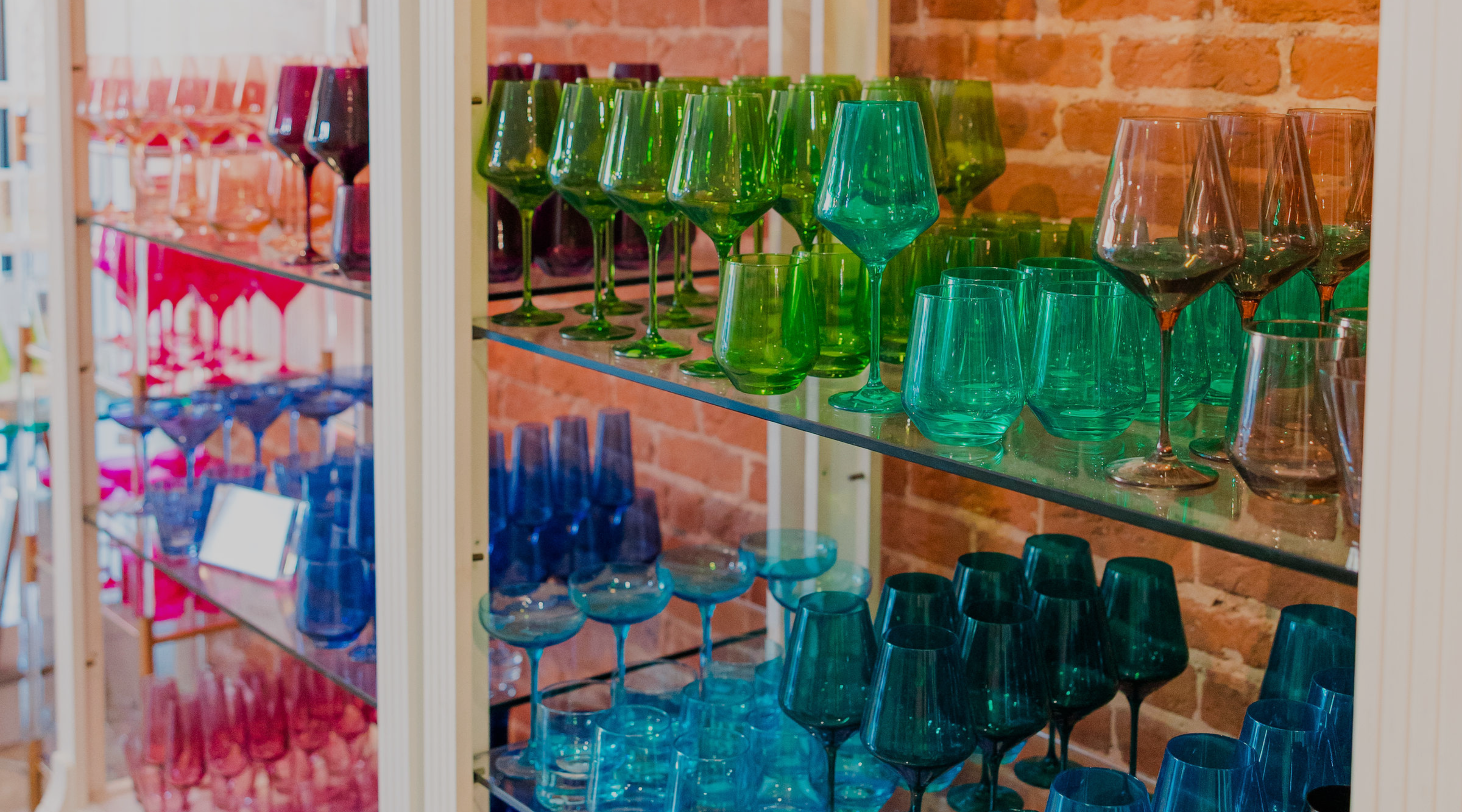SHOP OUR COLLECTION OF COLORED GLASSWARE!